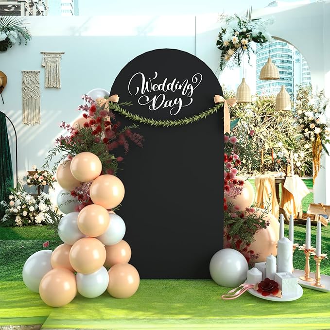 bricia Wedding Arch Backdrop Stand Cover, 5FT Double Sided Stretchy Arch Cover - Image 5