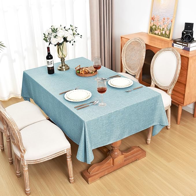 Fitable Faux Linen Tablecloths 60 x 84 Inch - Image 7