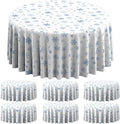6 Pieces Christmas Snowflake Plastic Party Tablecloth Decorations, Disposable by JectivsPartyDecorations