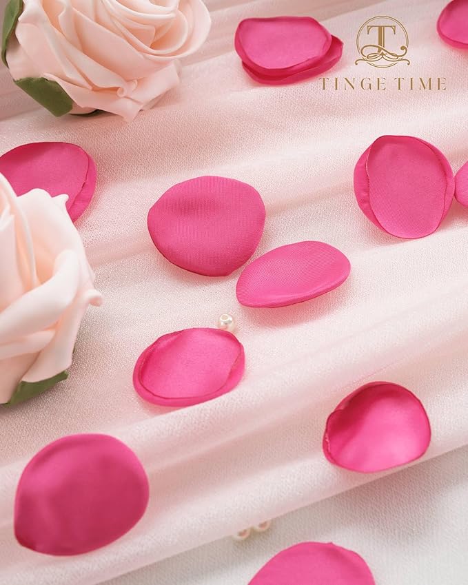 TINGE TIME Silk Flower Petals for Wedding Decoration - Image 7