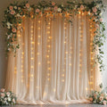 Champagne Tulle Backdrop Curtain by Unknown