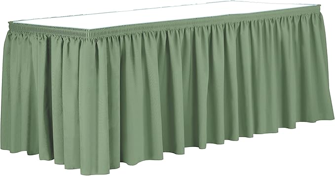 Ultimate Textile Pleat Polyester Fabric Table Skirt by UltimateTextile