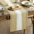Artoid Mode Burlap Brown Farmhouse Rustic Table Runner, Seasonal Hollow Kitchen by ArtoidMode