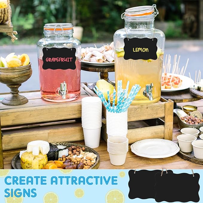12 Pcs 4 x 6 Acrylic Chalkboard Hanging Sign - Image 6