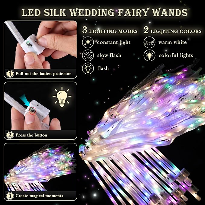 30 Pieces Light up Wedding Wands - Image 2
