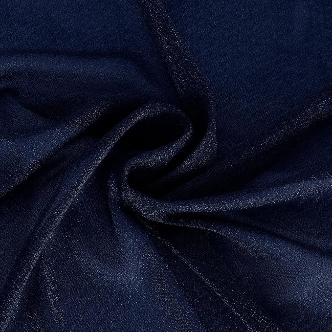 Navy Blue Wedding Arch Draping Fabric 4 Panels 29" x 20 FT Navy Wedding Drapes - Image 6