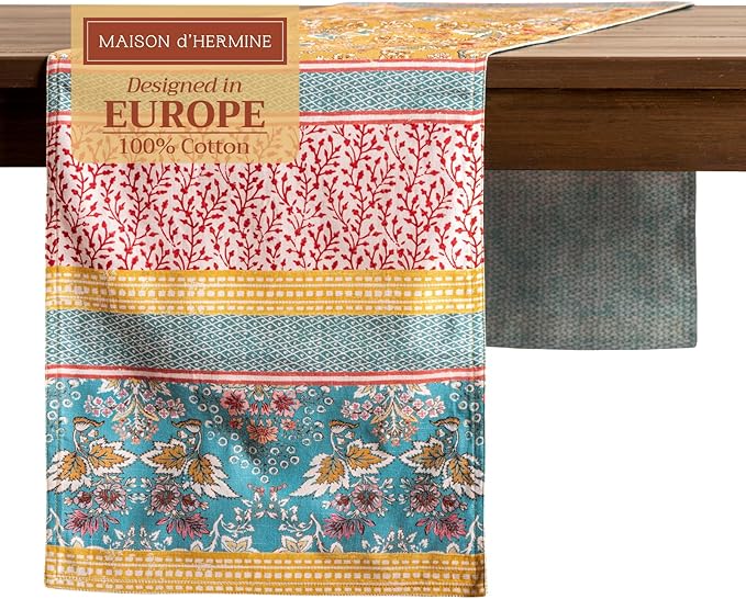 Maison d' Hermine Table runner 100% Cotton Double Layer Table Runners 108 by MaisondHermine