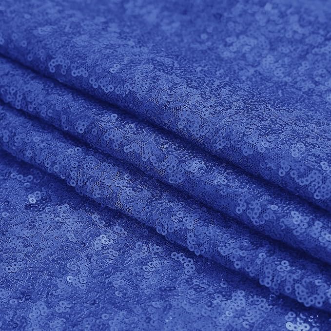 Sugargirl Navy Blue Sequin Backdrop Curtain 4 Panels 2FTx8FT Glitter Navy Blue - Image 8