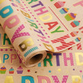 Aimyoo Colorful Birthday Wrapping Paper Roll by Aimyoo
