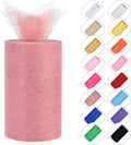 Glitter Tulle Rolls 6” by 50 Yards Sparkle Tulle Fabric Ribbon Sequin Tulle by ICOSHOW