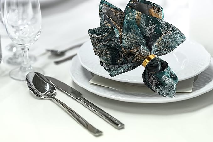 Gold Napkin Rings-10 Pcs Stainless Steel Napkin Rings, Metal Napkin Ring - Image 5