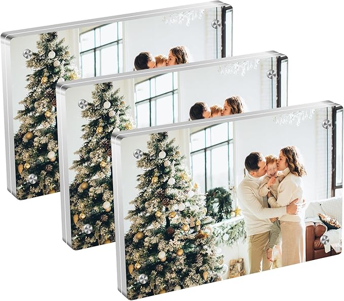Acrylic Magnetic Photo Frame, 4x6 Inch Double-sided Magnetic Photo Frame by XSMYXSY