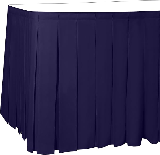Ultimate Textile Pleat Polyester Fabric Table Skirt by UltimateTextile
