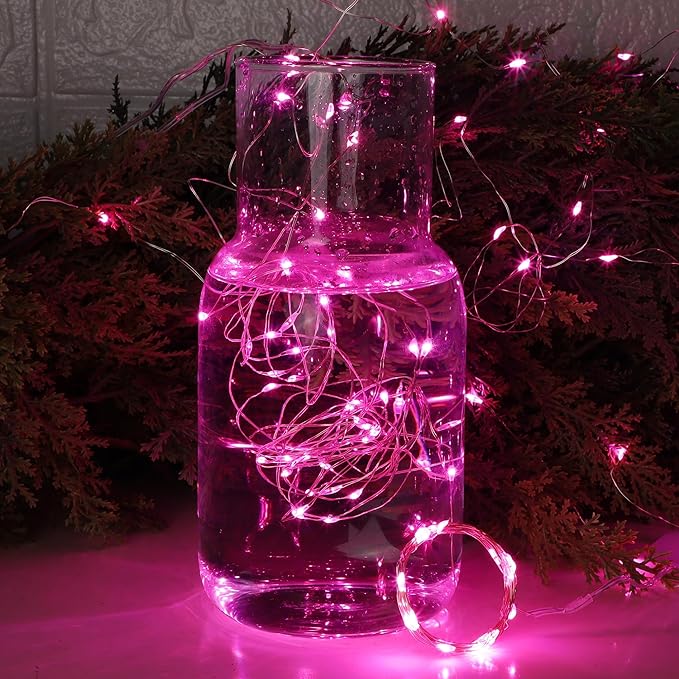WATERGLIDE 12 Pack Fairy Lights Battery Operated, 7 ft 20 LED Mini String Lights - Image 5