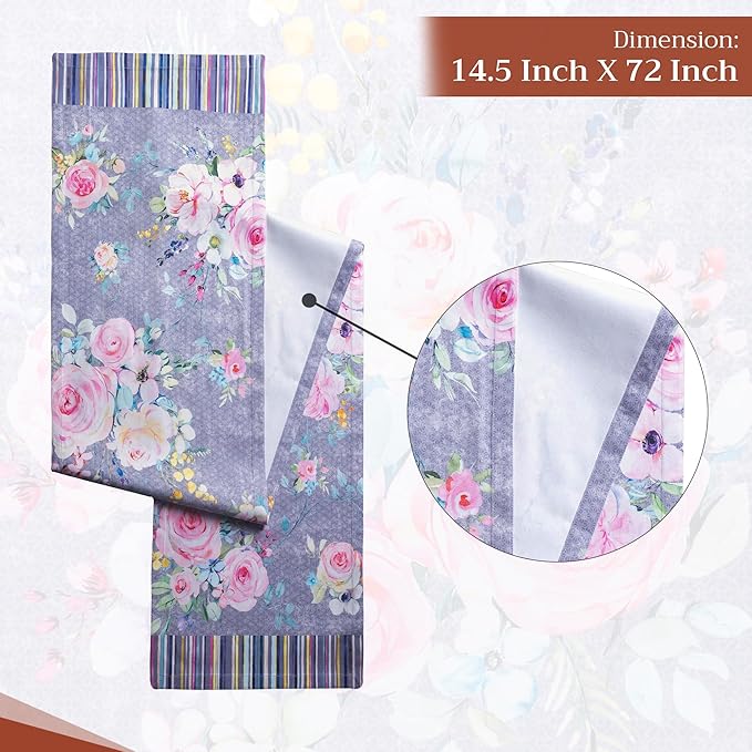 Maison d' Hermine Table Runner 100% Cotton Single Layer Table Runners 72 inches - Image 4