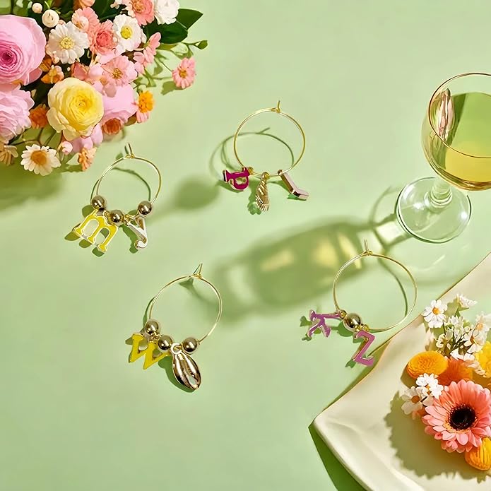 50 Sets Wine Glass Charms, Wine Charms - Image 3