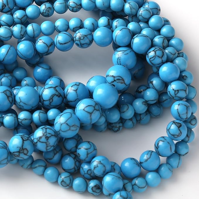 River Stone Blue Turquoise Stone Beads - Image 5