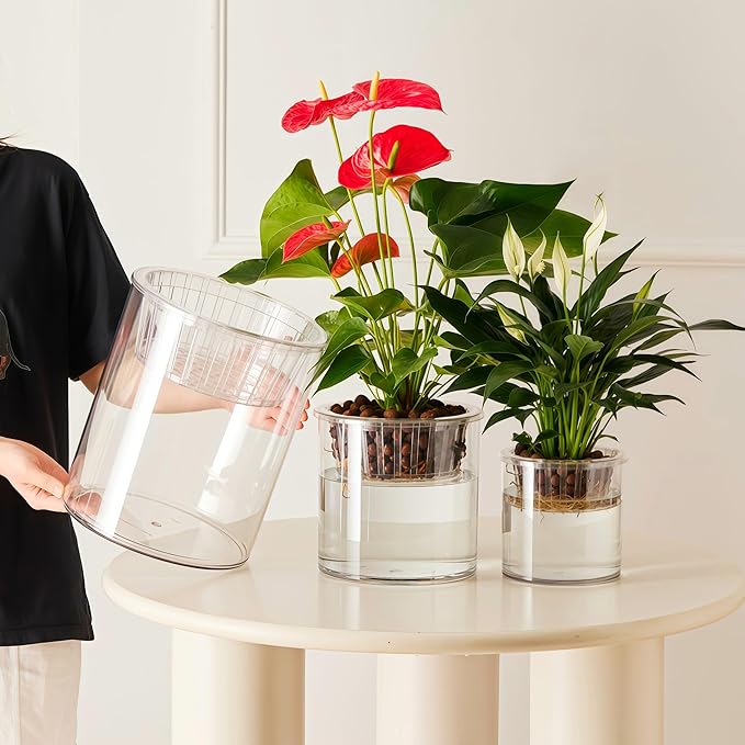3 Acrylic Cylinder Clear Vase, Extra Large Unbreakable Plastic Flower Vases - Image 9