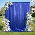 10x10ft Shimmer Royal Blue Sequin Backdrop Curtain by LeegleriTableSkirt