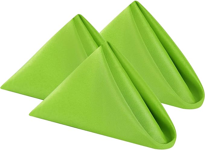 Cloth Napkins 17x17 inch Washable Polyester Dinner Napkins Soft Table Napkins by Cupuamon