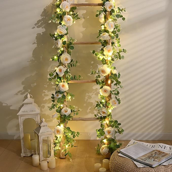 Dolicer 2Pcs 13Ft Artificial Eucalyptus Garlands - Image 7