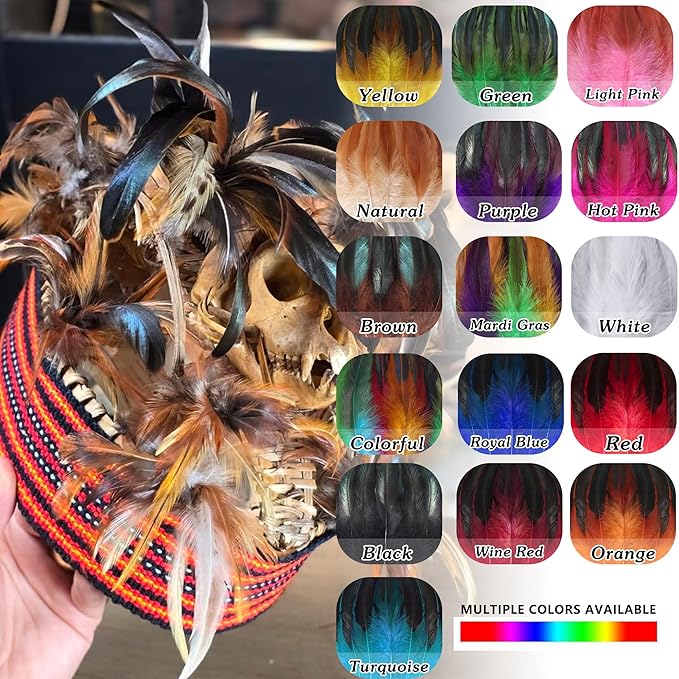 SOGUGOM Colorful Rooster Tail Feathers - Image 5