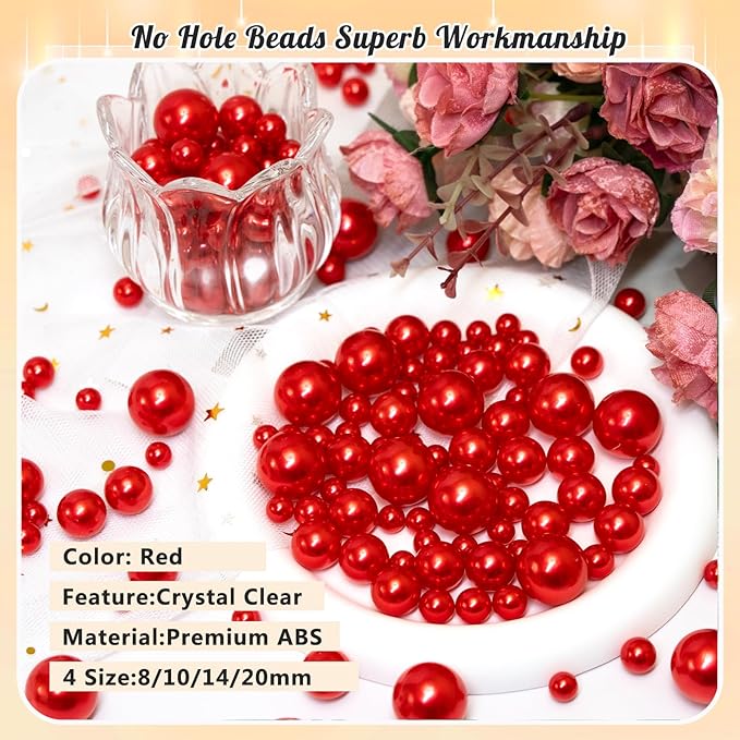 300Pcs Pearl Vase Filler, Candle Centerpieces, Wedding Birthday Party Home - Image 3