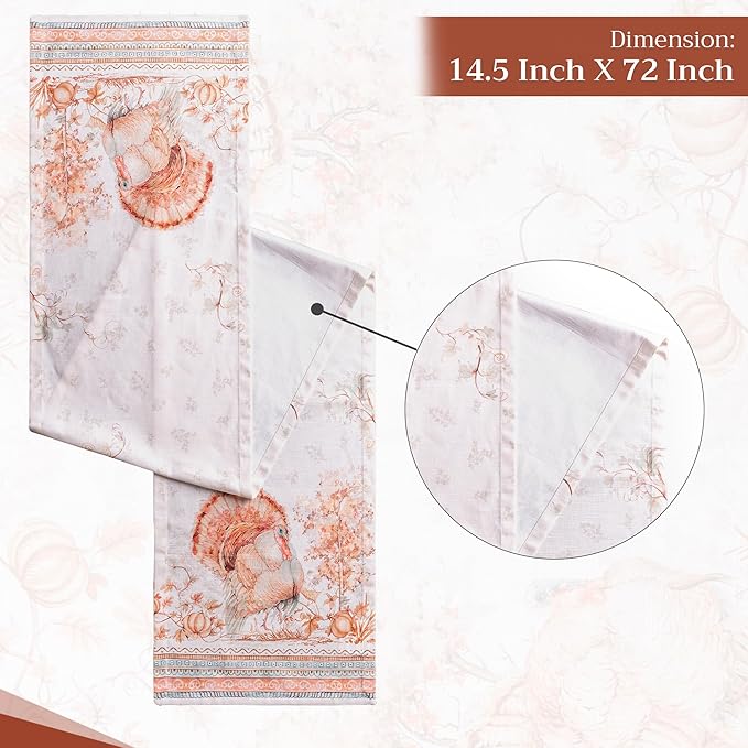 Maison d' Hermine Table Runner 100% Cotton Single Layer Table Runners 72 inches - Image 4