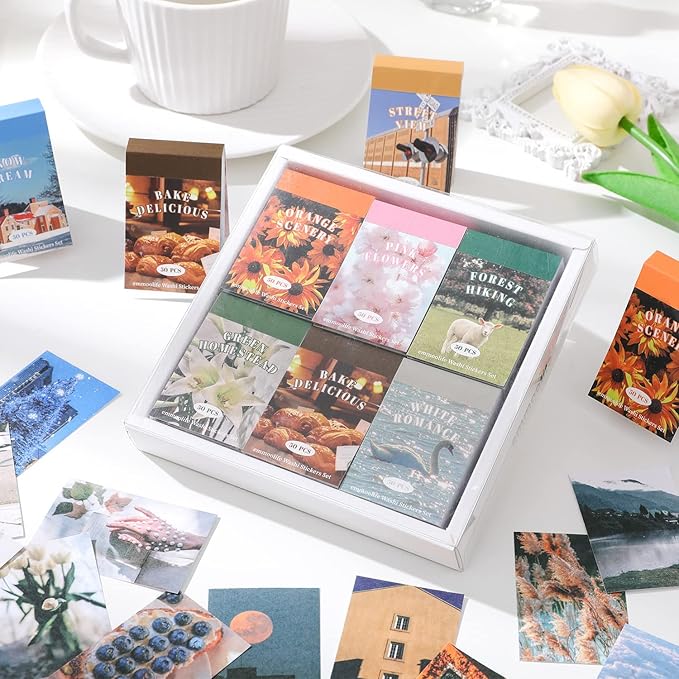 12 Sets 600 Sheets Washi Stickers - Image 6
