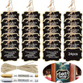 24PCS Reusable Chalkboard Tags by ULENDIS