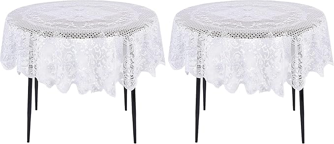 Juvale Round Lace Tablecloth by Juvale