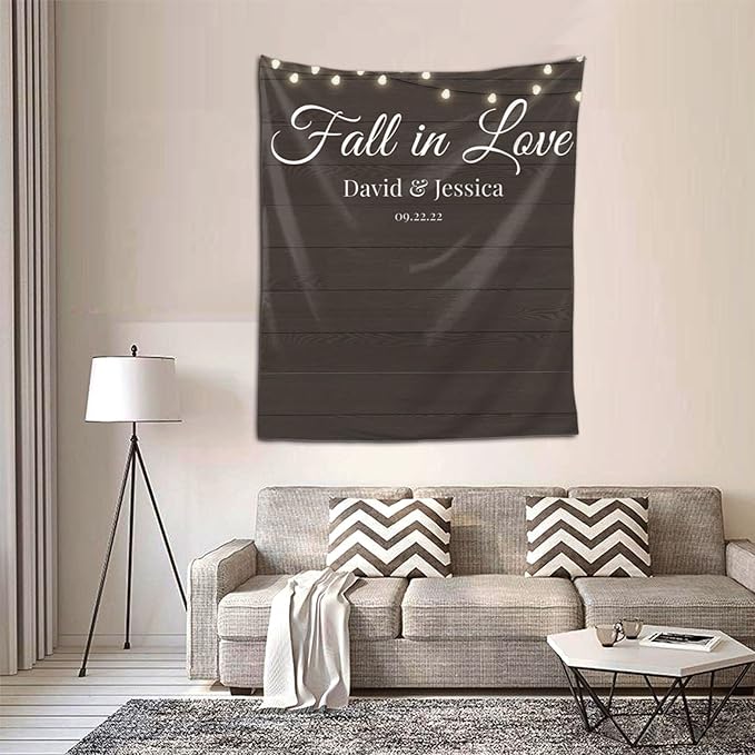 Wedding Backdrop for Reception, Custom Tapestry - Image 5