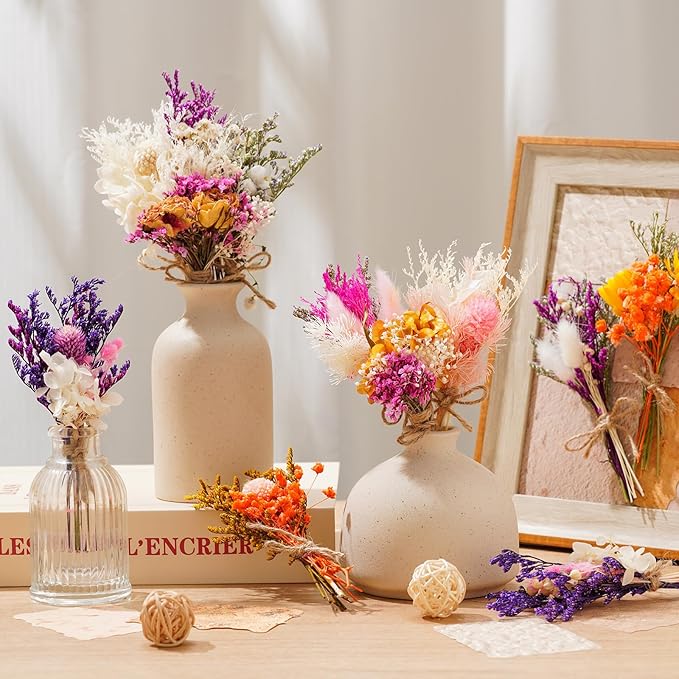 10/12/24 Pack Dried Flowers for Vase Various Mini Bouquet Dried Small - Image 4