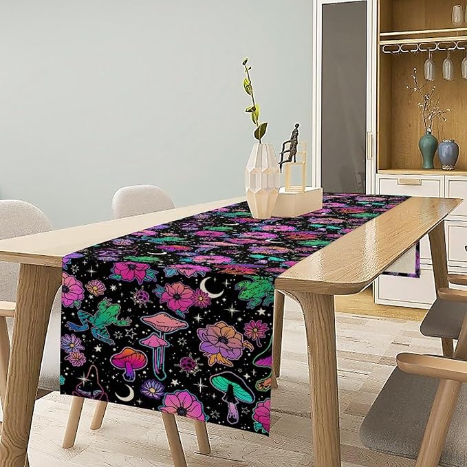 Gothic Star Moon Colorful Table Runner - Image 7