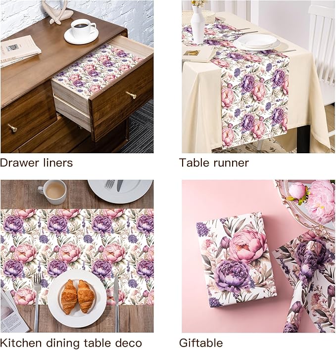 WRAPAHOLIC Kraft Floral Wrapping Paper - Image 7