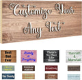 Custom Sign Personalized Wooden Signs by Qingxily