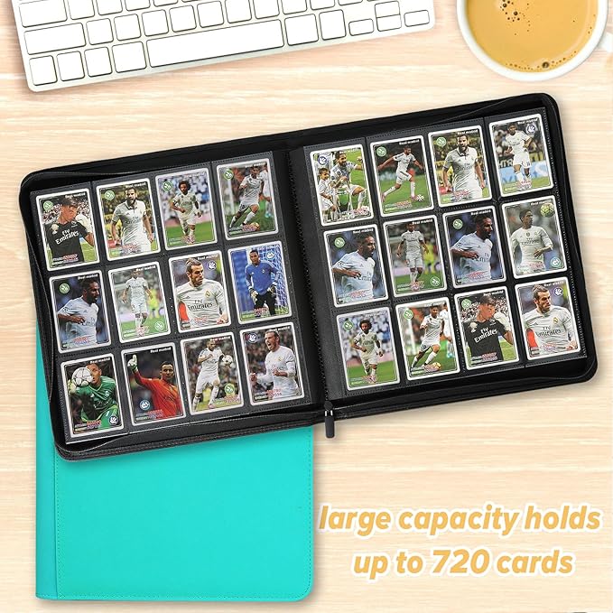 Trading Card Binder 12 Pocket, 720 Pockets Card Binders, Card Collection Binder - Image 5