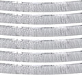 Silver Foil Fringe Garland 10FT 6packs, Metallic Foil Tinsel Fringe Banners by Acuteye