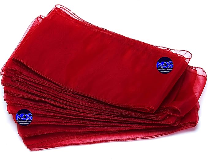 MDS Pack of 200 PCS Organza Chair Sashes Wider Dining Chair Bows Ribbon Tie Back - Image 6