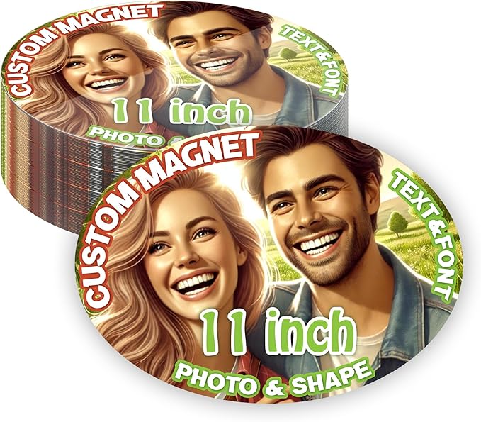 KETABAO – 11" Customized Oval Photo Magnets by KETABAOMotorcycleParts