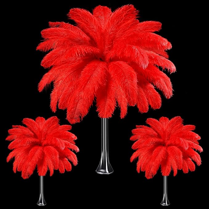 Maitys 90 Pcs Large Natural Ostrich Feathers Bulk 14-16 Inch 12-14 Inch 10-12 by Maitys