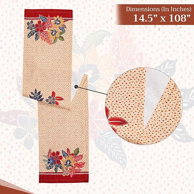 Maison d' Hermine Table Runner 100% Cotton Single Layer Table Runners 108 - Image 6