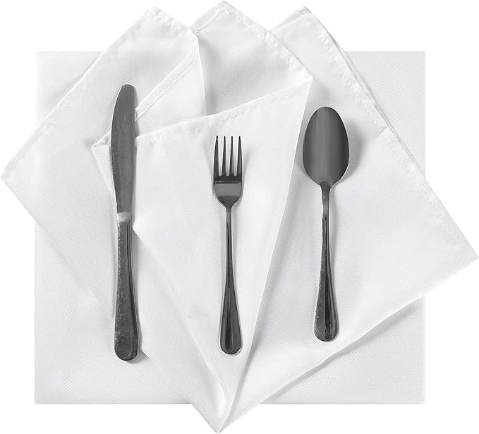Cloth Napkins 20x20 inch Washable Polyester Dinner Napkins Soft Table Napkins - Image 4