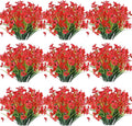 30 Bundles Artificial Flowers Outdoor UV Resistant Fake Flowers No Fade Faux by JEMONG