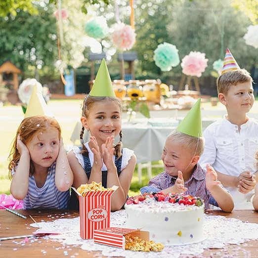 Xinnun 200 Pcs Paper Popcorn Boxes 1 oz Close Top Oil Proof Disposable Popcorn - Image 5