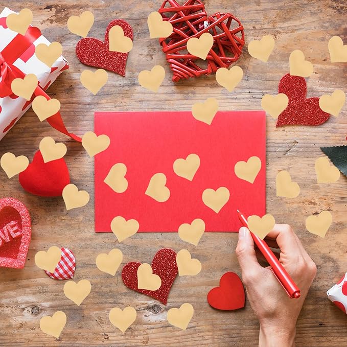 100pcs Champagne Heart Sponge Confetti Decor Heart Confetti Heart Shape Petals - Image 5
