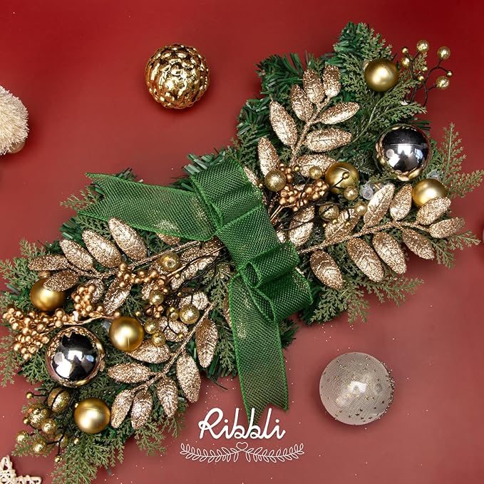 Ribbli Emerald Green Burlap Wired Ribbon, 1-1/2 Inch x 10 Yard, Wired Edge - Image 4