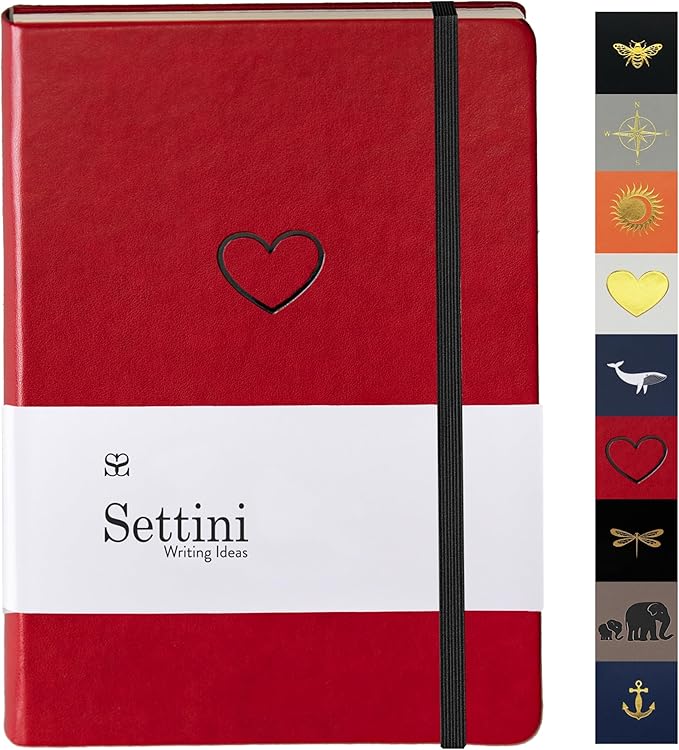 SETTINI Lined Journal, 192 Archival-Quality Pages, QuillEase Bleed-Free Paper by Settini