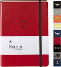 SETTINI Lined Journal, 192 Archival-Quality Pages, QuillEase Bleed-Free Paper by Settini