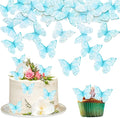 Ephlyn 48Pcs Edible Wafer Paper Butterflies by Ephlyn